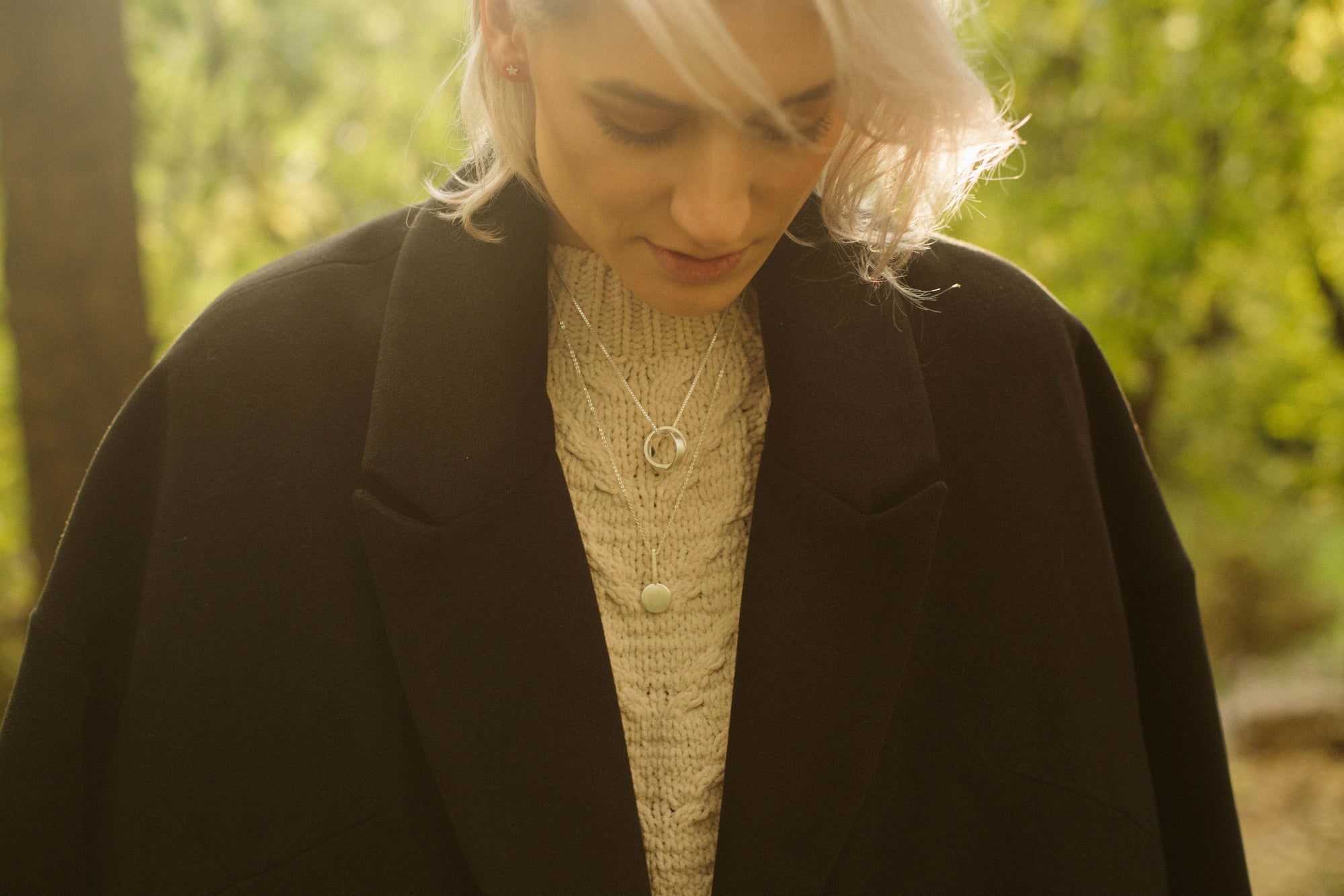 Colier Emily Silver
